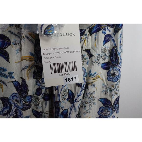 Tuckernuck Women's Size 12 Blue Floral Larkspur Chintz Lena Dress Summer 1617-16 - Picture 11 of 11
